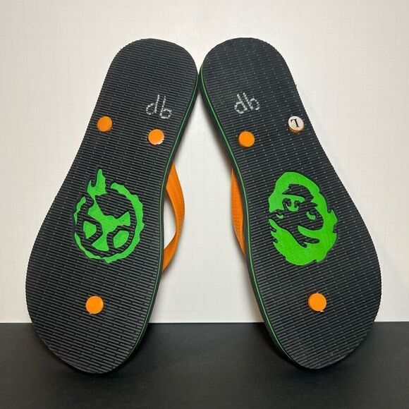 Mens Big Herc x TOXIC CRUSADERS Flip Flop Sandals 1 of 100 / Size 12 - Picture 7 of 7